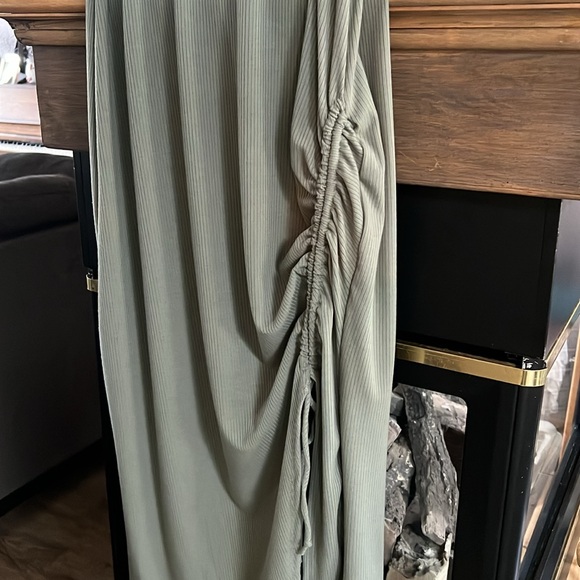 Kylie Paige sage green sundress size XL NWT RIBBED KNIT - Picture 3 of 7